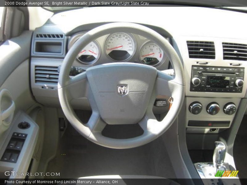 Bright Silver Metallic / Dark Slate Gray/Light Slate Gray 2008 Dodge Avenger SE