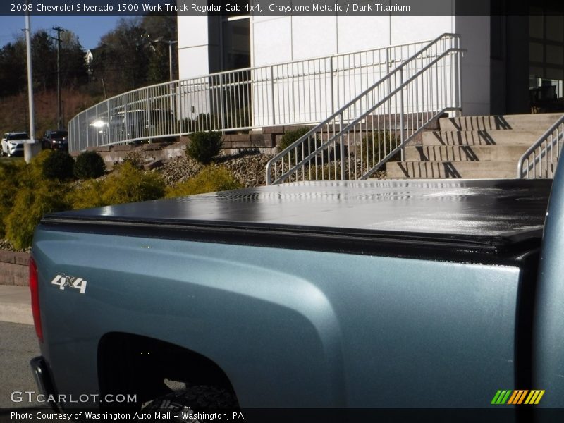 Graystone Metallic / Dark Titanium 2008 Chevrolet Silverado 1500 Work Truck Regular Cab 4x4