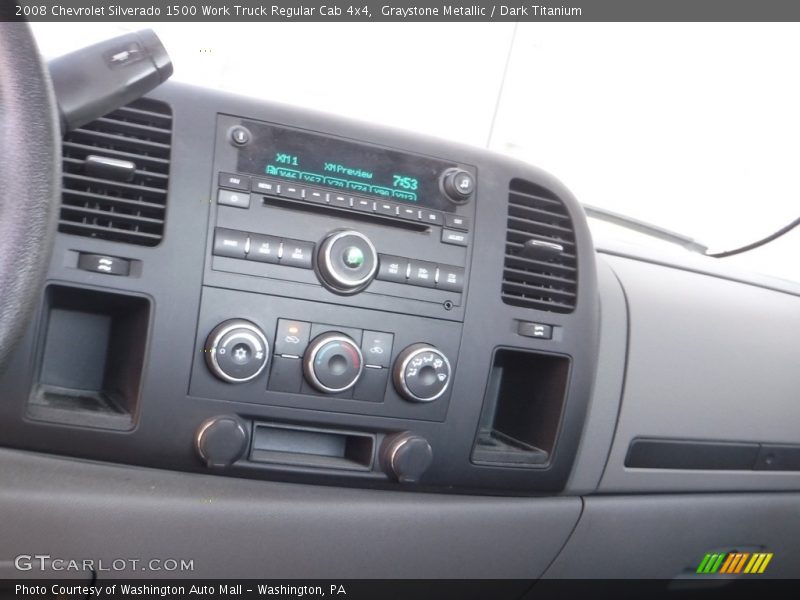 Graystone Metallic / Dark Titanium 2008 Chevrolet Silverado 1500 Work Truck Regular Cab 4x4