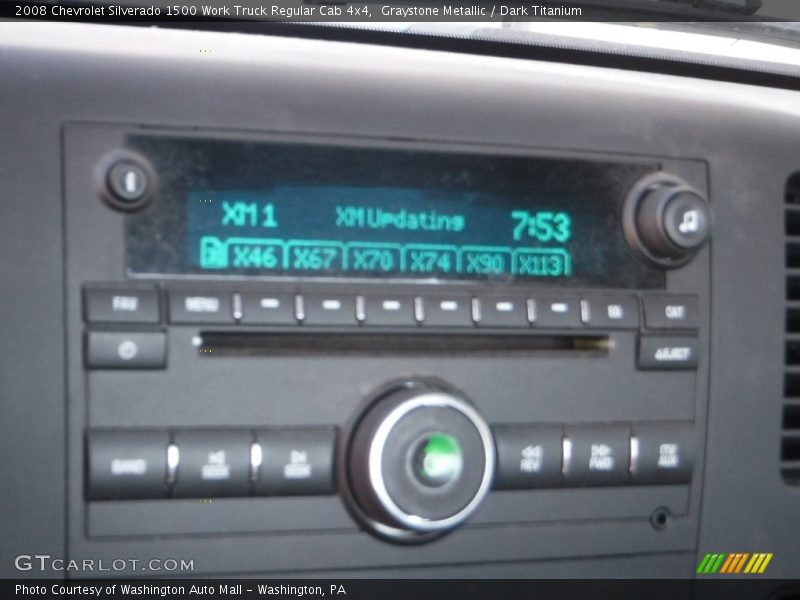 Graystone Metallic / Dark Titanium 2008 Chevrolet Silverado 1500 Work Truck Regular Cab 4x4