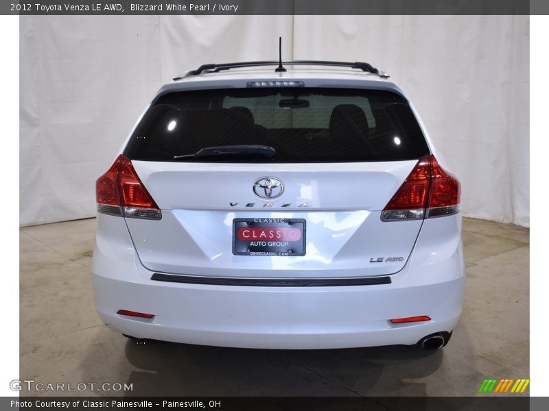 Blizzard White Pearl / Ivory 2012 Toyota Venza LE AWD