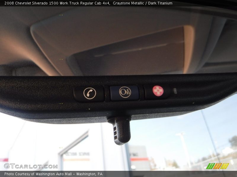 Graystone Metallic / Dark Titanium 2008 Chevrolet Silverado 1500 Work Truck Regular Cab 4x4