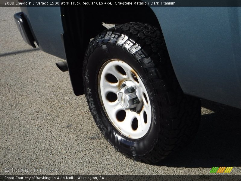 Graystone Metallic / Dark Titanium 2008 Chevrolet Silverado 1500 Work Truck Regular Cab 4x4