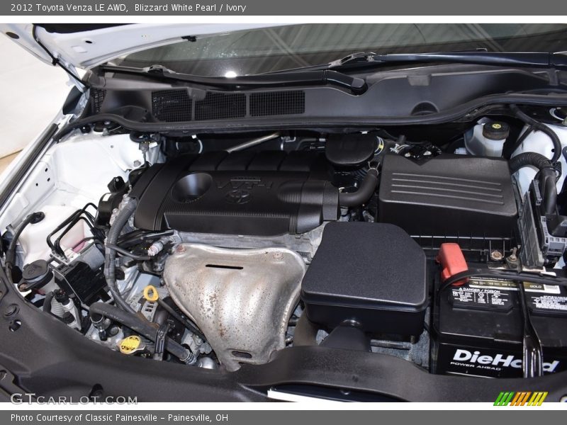 Blizzard White Pearl / Ivory 2012 Toyota Venza LE AWD