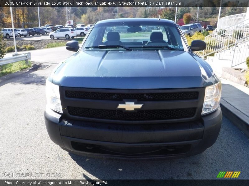 Graystone Metallic / Dark Titanium 2008 Chevrolet Silverado 1500 Work Truck Regular Cab 4x4