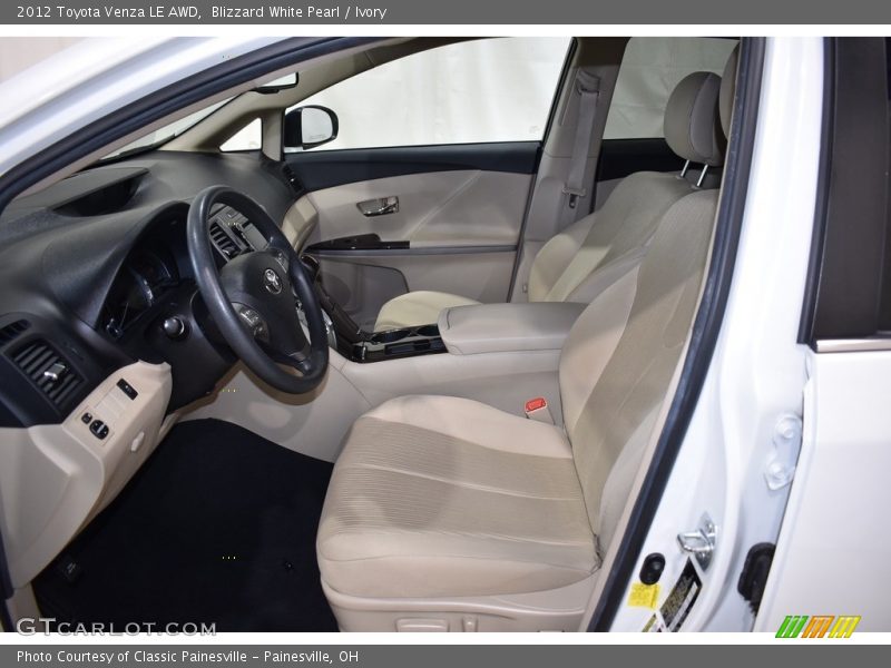 Blizzard White Pearl / Ivory 2012 Toyota Venza LE AWD