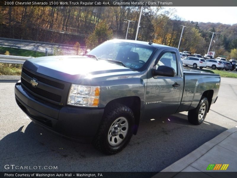 Graystone Metallic / Dark Titanium 2008 Chevrolet Silverado 1500 Work Truck Regular Cab 4x4