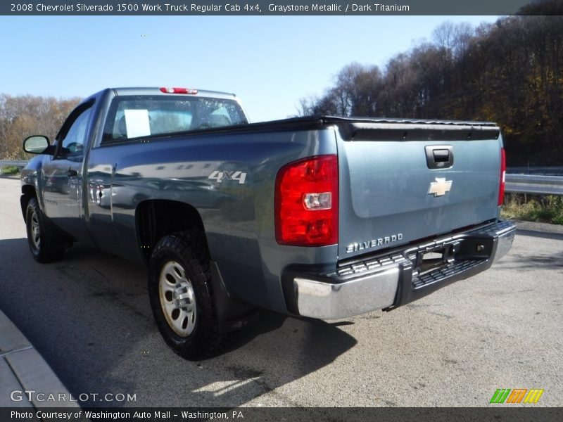 Graystone Metallic / Dark Titanium 2008 Chevrolet Silverado 1500 Work Truck Regular Cab 4x4