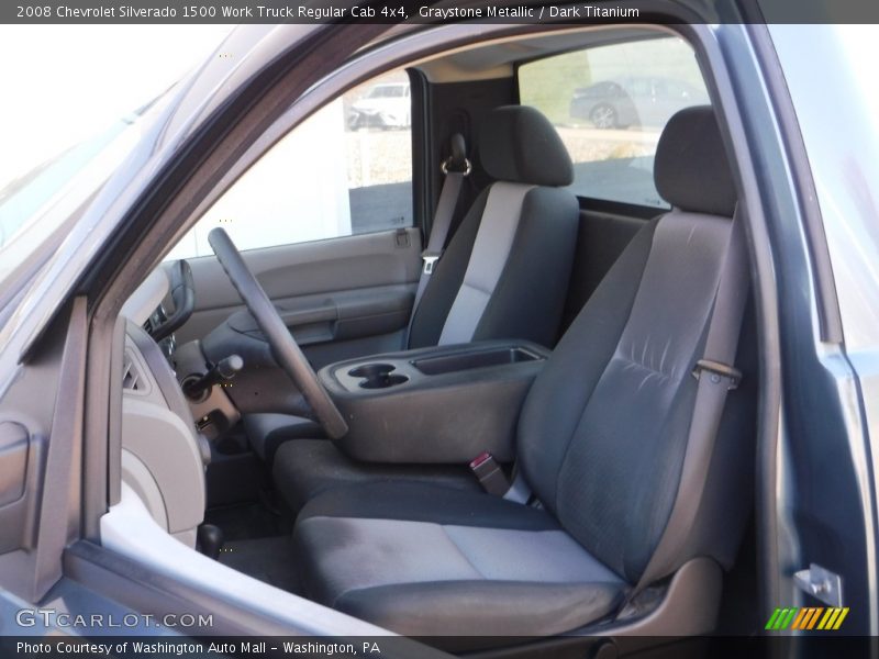 Graystone Metallic / Dark Titanium 2008 Chevrolet Silverado 1500 Work Truck Regular Cab 4x4