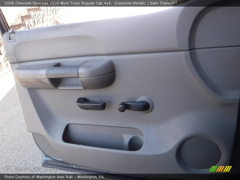 Graystone Metallic / Dark Titanium 2008 Chevrolet Silverado 1500 Work Truck Regular Cab 4x4