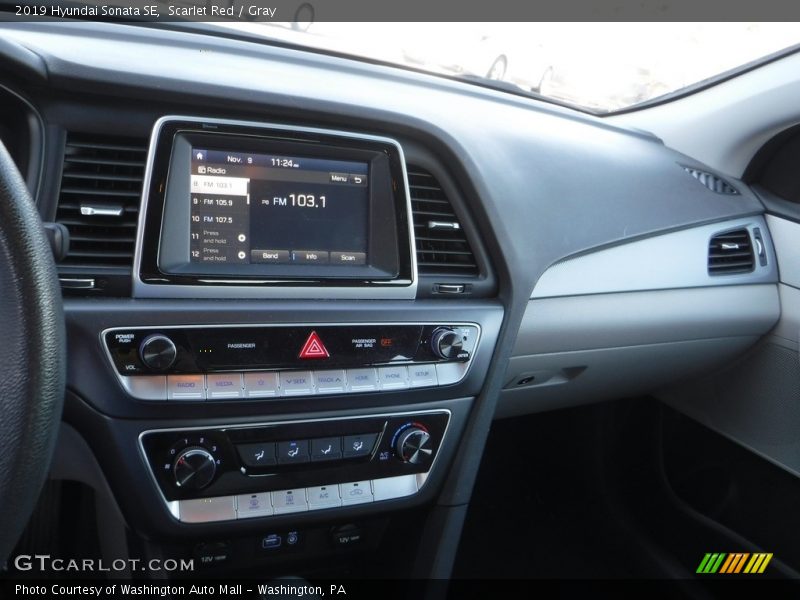 Scarlet Red / Gray 2019 Hyundai Sonata SE