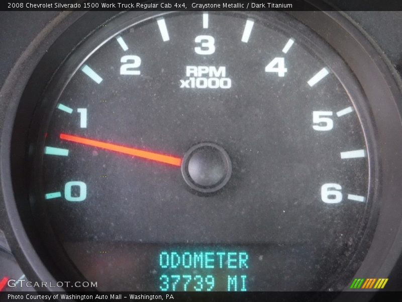 Graystone Metallic / Dark Titanium 2008 Chevrolet Silverado 1500 Work Truck Regular Cab 4x4