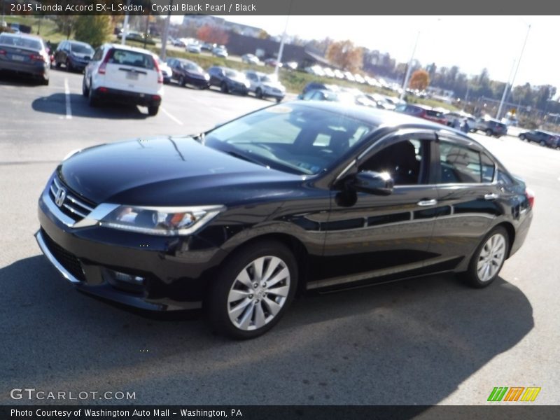 Crystal Black Pearl / Black 2015 Honda Accord EX-L Sedan