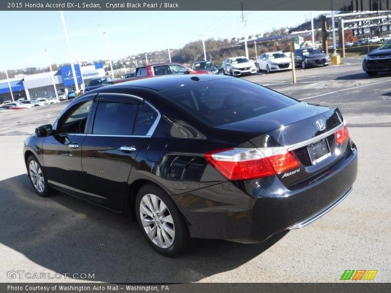 Crystal Black Pearl / Black 2015 Honda Accord EX-L Sedan