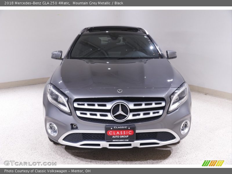 Mountain Grey Metallic / Black 2018 Mercedes-Benz GLA 250 4Matic