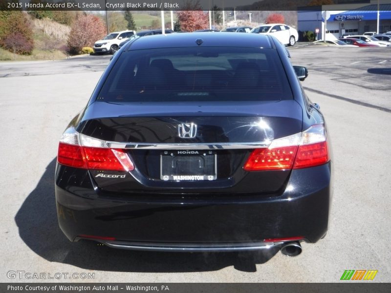Crystal Black Pearl / Black 2015 Honda Accord EX-L Sedan