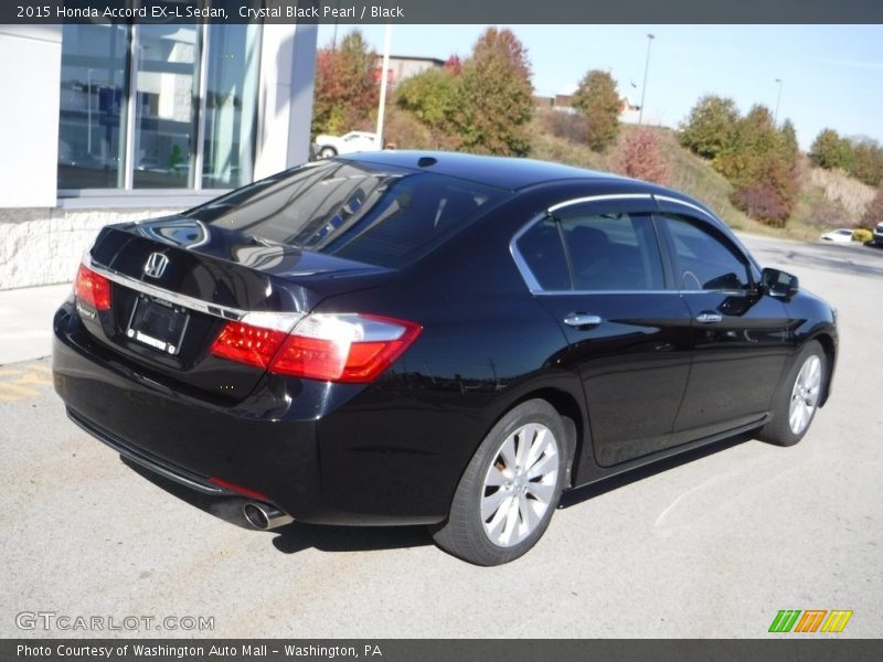 Crystal Black Pearl / Black 2015 Honda Accord EX-L Sedan