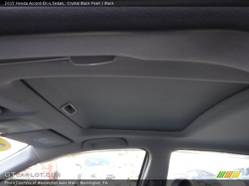 Crystal Black Pearl / Black 2015 Honda Accord EX-L Sedan