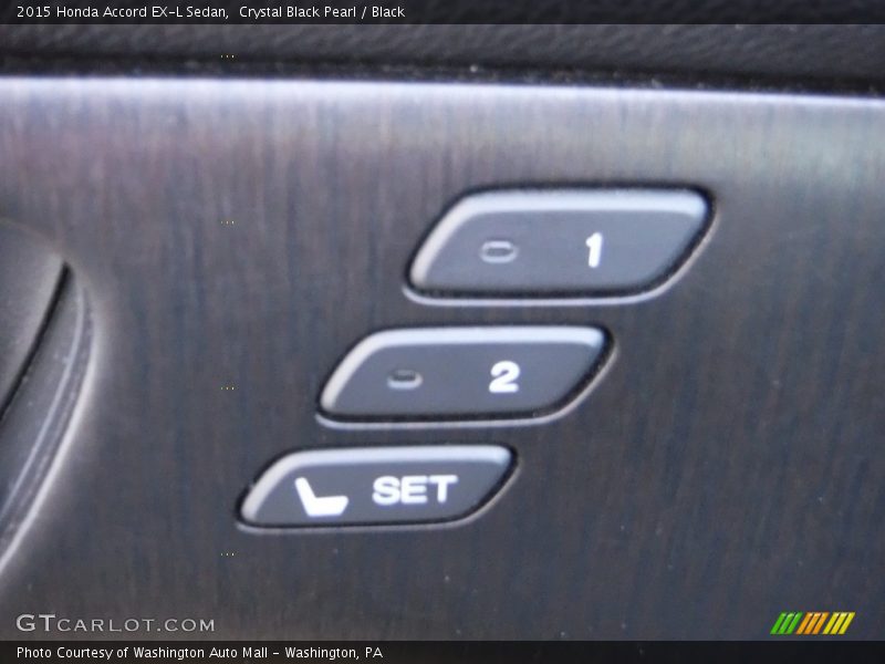 Crystal Black Pearl / Black 2015 Honda Accord EX-L Sedan