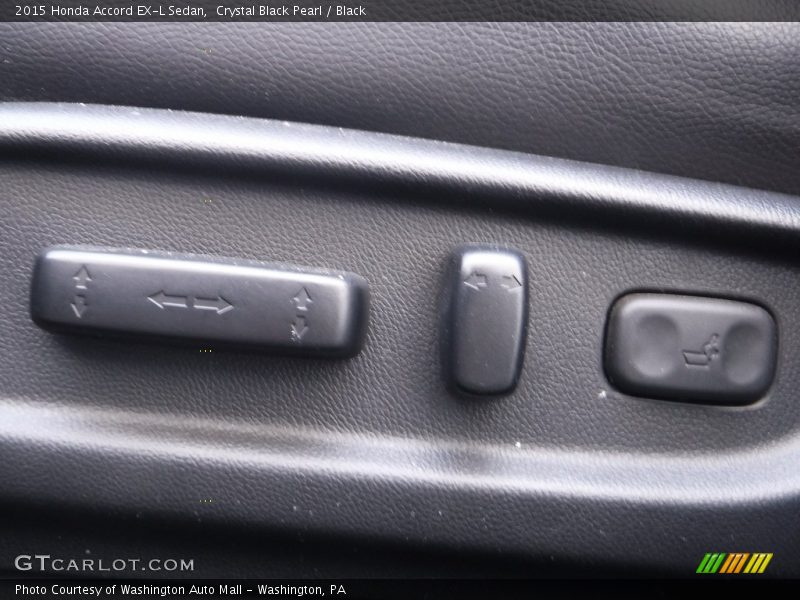 Crystal Black Pearl / Black 2015 Honda Accord EX-L Sedan