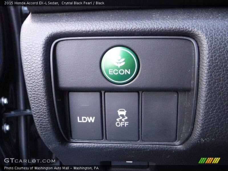 Crystal Black Pearl / Black 2015 Honda Accord EX-L Sedan