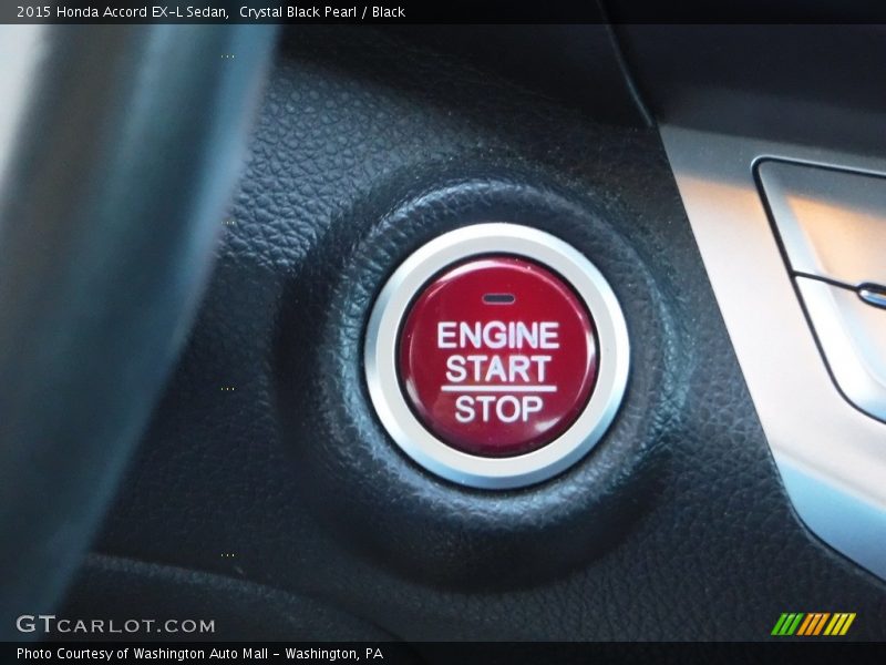Crystal Black Pearl / Black 2015 Honda Accord EX-L Sedan