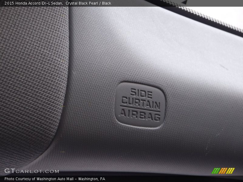 Crystal Black Pearl / Black 2015 Honda Accord EX-L Sedan