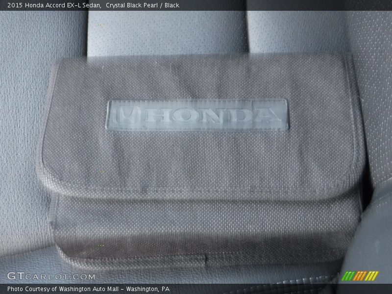 Crystal Black Pearl / Black 2015 Honda Accord EX-L Sedan