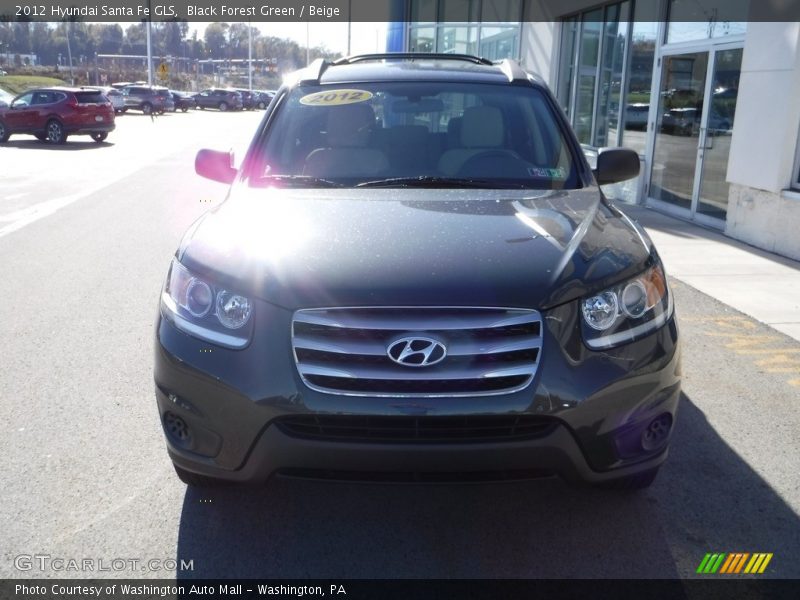 Black Forest Green / Beige 2012 Hyundai Santa Fe GLS