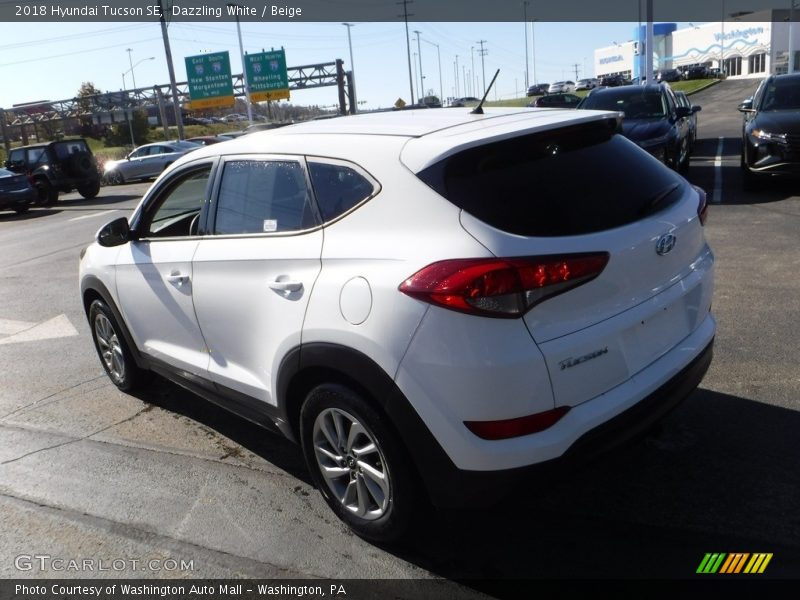Dazzling White / Beige 2018 Hyundai Tucson SE
