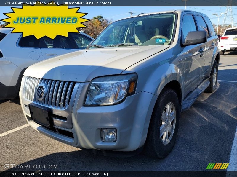 Brilliant Silver Metallic / Stone 2009 Mercury Mariner V6 4WD