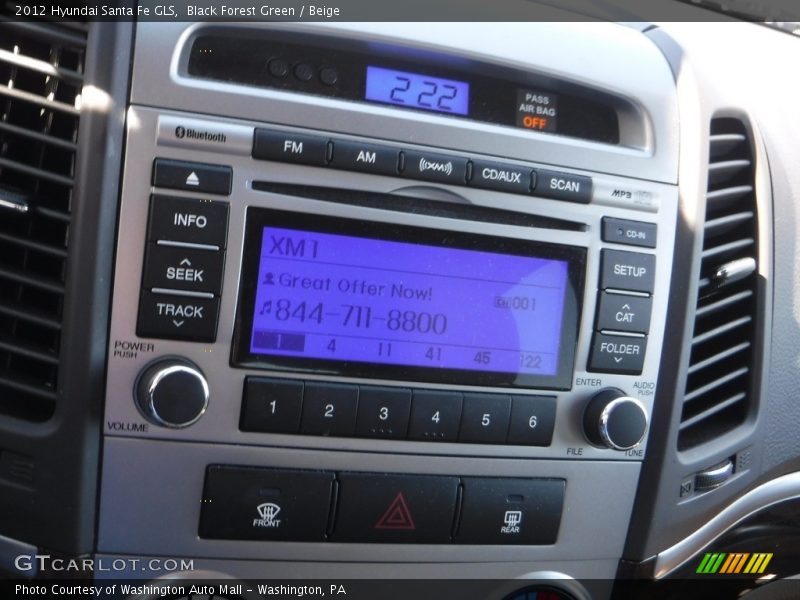 Black Forest Green / Beige 2012 Hyundai Santa Fe GLS