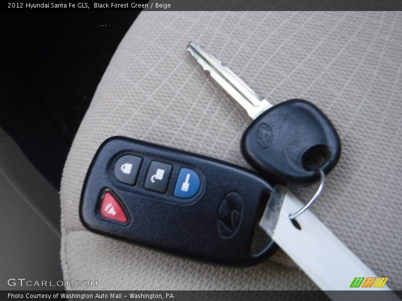 Black Forest Green / Beige 2012 Hyundai Santa Fe GLS