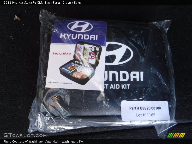 Black Forest Green / Beige 2012 Hyundai Santa Fe GLS