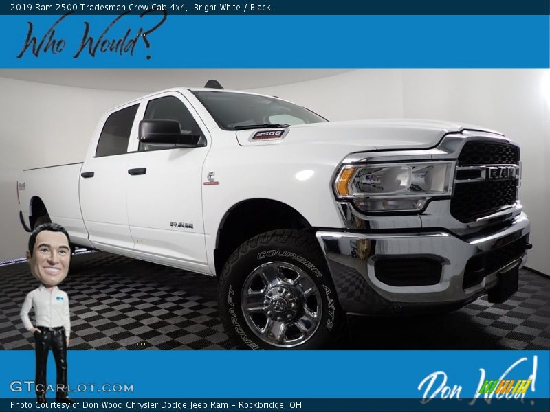 Bright White / Black 2019 Ram 2500 Tradesman Crew Cab 4x4