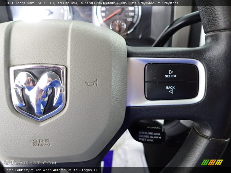 Mineral Gray Metallic / Dark Slate Gray/Medium Graystone 2011 Dodge Ram 1500 SLT Quad Cab 4x4