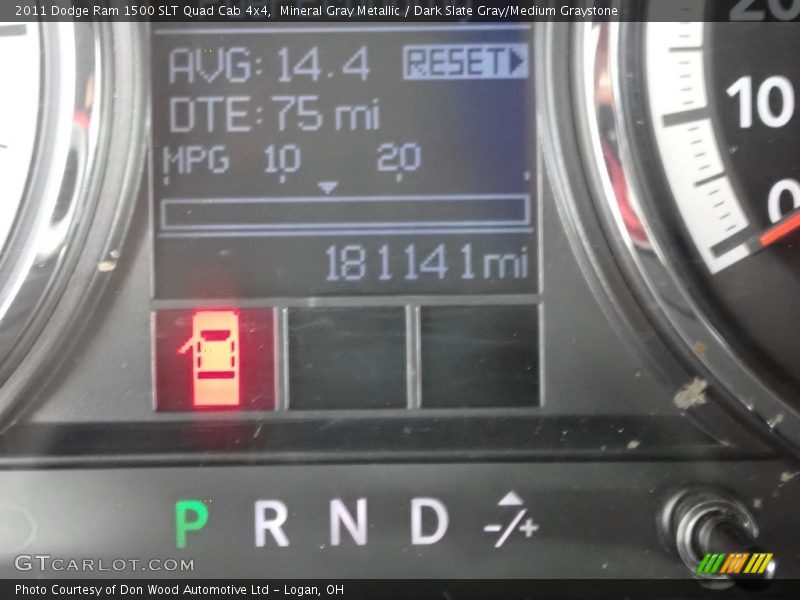 Mineral Gray Metallic / Dark Slate Gray/Medium Graystone 2011 Dodge Ram 1500 SLT Quad Cab 4x4