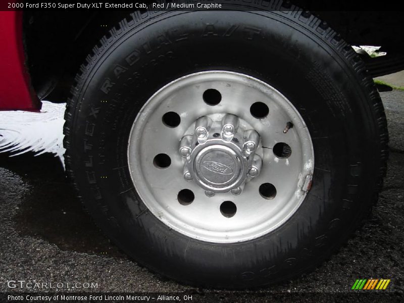 Red / Medium Graphite 2000 Ford F350 Super Duty XLT Extended Cab