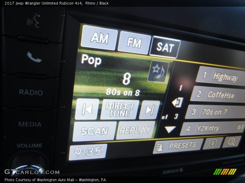 Rhino / Black 2017 Jeep Wrangler Unlimited Rubicon 4x4
