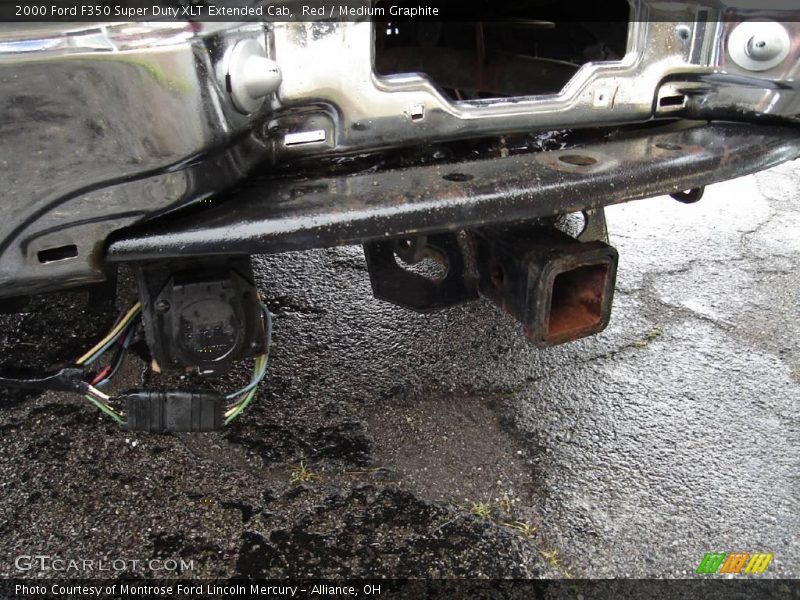 Red / Medium Graphite 2000 Ford F350 Super Duty XLT Extended Cab