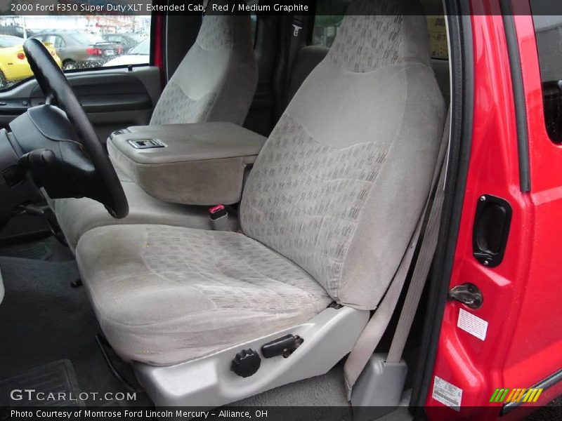 Red / Medium Graphite 2000 Ford F350 Super Duty XLT Extended Cab