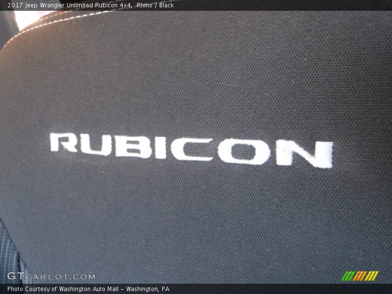 Rhino / Black 2017 Jeep Wrangler Unlimited Rubicon 4x4