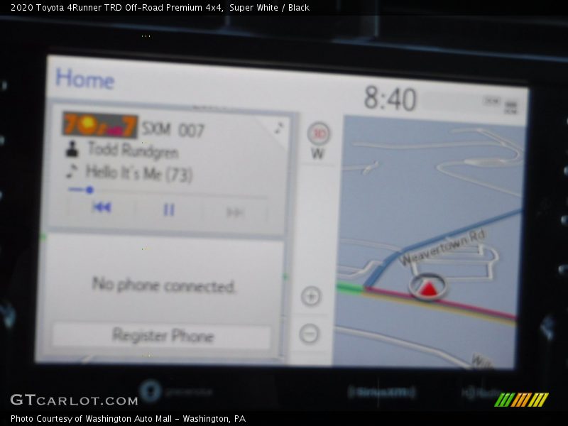 Super White / Black 2020 Toyota 4Runner TRD Off-Road Premium 4x4