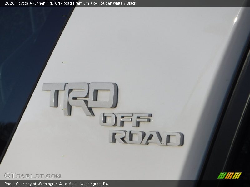 Super White / Black 2020 Toyota 4Runner TRD Off-Road Premium 4x4