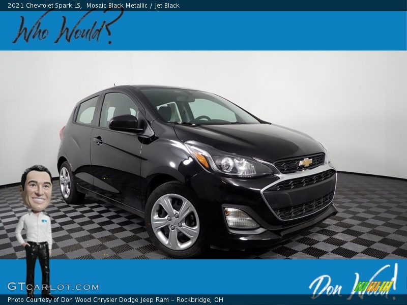 Mosaic Black Metallic / Jet Black 2021 Chevrolet Spark LS