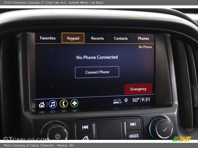 Summit White / Jet Black 2019 Chevrolet Colorado LT Crew Cab 4x4