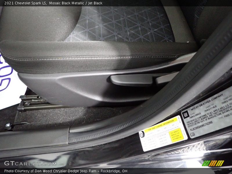 Mosaic Black Metallic / Jet Black 2021 Chevrolet Spark LS