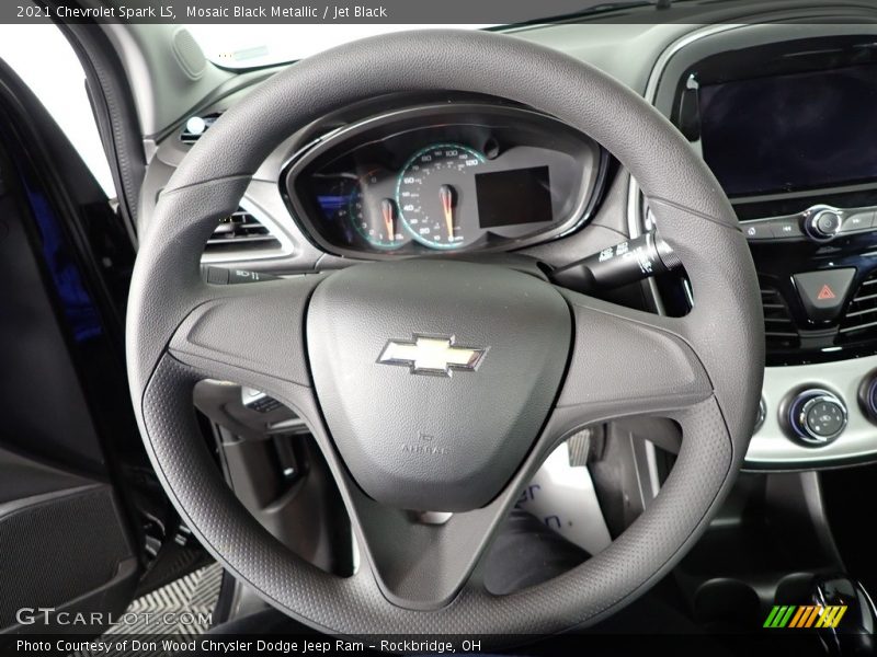 Mosaic Black Metallic / Jet Black 2021 Chevrolet Spark LS