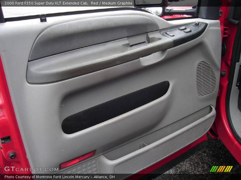 Red / Medium Graphite 2000 Ford F350 Super Duty XLT Extended Cab