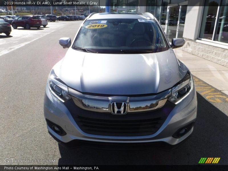 Lunar Silver Metallic / Gray 2019 Honda HR-V EX AWD